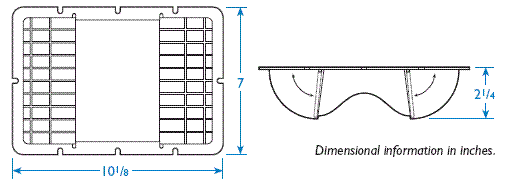 Fantech UEV4 Soffit Vent for 3 5 inch Duct