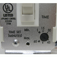 fan light delay timer switch allows continous operation of the